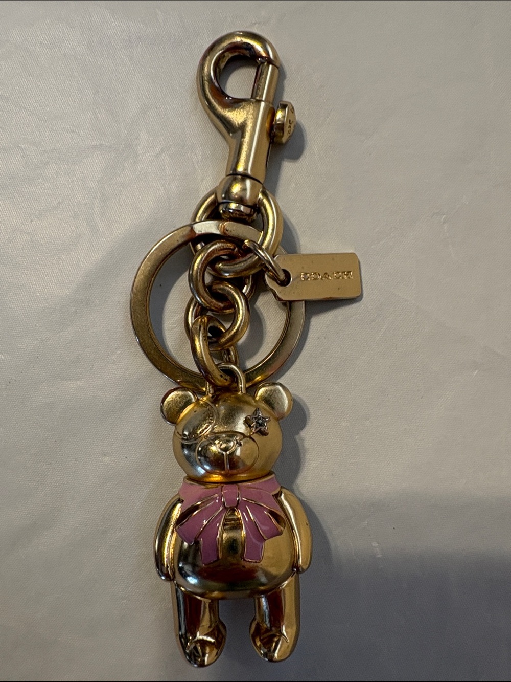 LIKE NEW Coach Bear Keychain